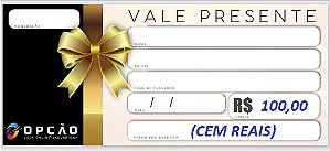 Vale Presente Valor R$ 100,00