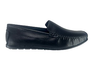 Mocassim Sapatilha Masculina Granado 608 Couro Preto