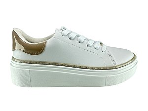 Tenis Vizzano Casual 1339.417 Pelica Branco Bege