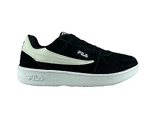 Tenis Fila Feminino Acd Classic Couro Preto Branco