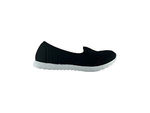 Sapato Casual Moleca Lycra Fit Preto 5736.119