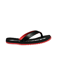 Chinelo Kenner Menino Preto Vermelho Red Kids Cdd-16