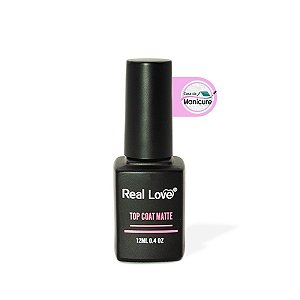 Top Coat Matte Alongamento Unha Gel (12ml) - Real Love