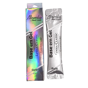 Refil Gel Base Alongamento Unha Esmaltação Gel Sachê (10ml) – Allsmile by Real Love