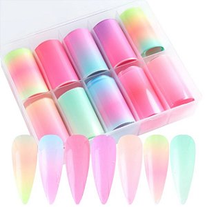 Foil para Unhas Decoração Manicure Nail Art (10un) - D&Z