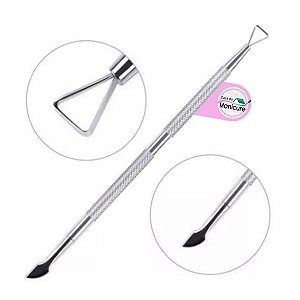 Espátula Espalha Fibra Triangular Para Unhas Aço Inox - Kaisa
