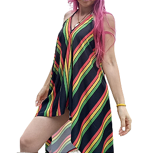 Saída de Praia Vestido Reggae / Místico / Tie Dye