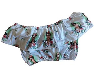 Cropped Ciganinha Frida Kahlo