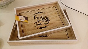 BANDEJAS EM MDF PARA CAFÉ