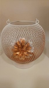 DECORACAO FERRO COM LAMPADA 18CM