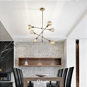 Pendente Circuit dourado