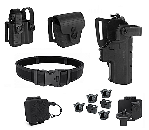 Kit Bélica Cinto de Guarnição Completo Padrão de Curso CFSD