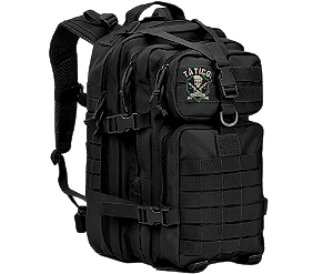 Mochila Tática Militar Camping Reforçada Preta Impermeável 45 litros