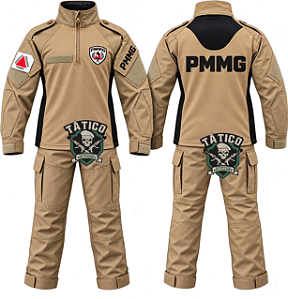 Novo Fardamento PMMG Conjunto B1 Calça + Gandola Combat Shirt