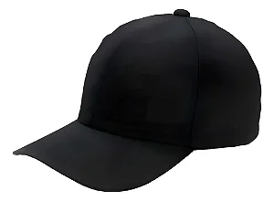 Boné Preto Rip Stop Padrão de Curso Com Fecho Snapback