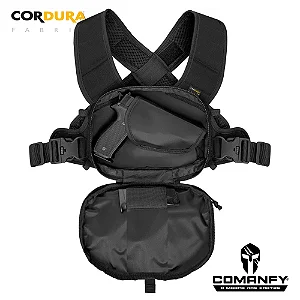 Bolsa Tática de Peito Com Coldre Saque Rápido Comanfy