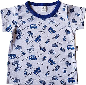 Camiseta Bebê Estampa Carrinho