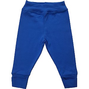 Calça Bebê em Suedine Cor Azulão