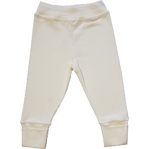 Calça Bebê Suedine Cor Marfim