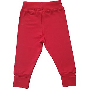 Calça Bebê Suedine Vermelho