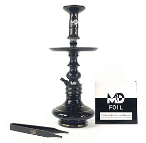 Narguile completo Md Advance Preto
