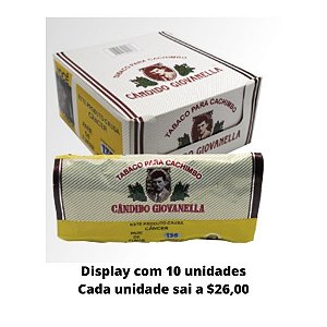 Tabacco de Cachimbo Candido Giovanela Tradicional Chocolate display c/10