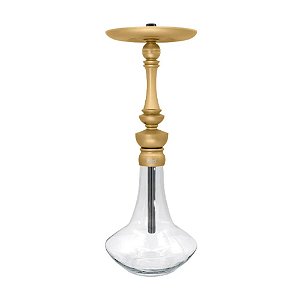 Narguile Mid Sultan Completo Dourado Champanhe