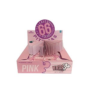 Caixa de Piteira de Papel Bros Pink Large