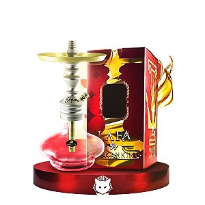 Narguile Hookah King Lafa Completo Platinum com Dourado