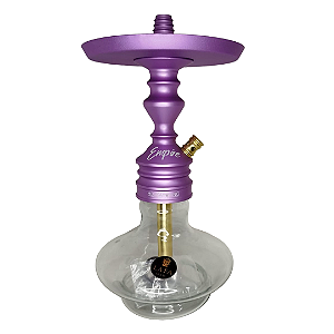 Narguile Hookah King Lafa Completo Roxo com dourado