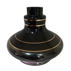 Vaso Narguile Pequeno Filete Dourado MD Fumê
