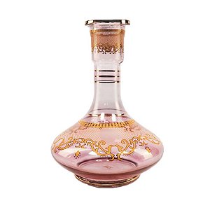 Vaso para Narguile MD Hookah Grande 30cm Rosa