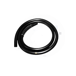 Mangueira de Silicone Preta para Narguile Super Maleável com Mola