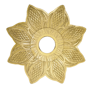 Prato Narguile Lotus Detalhes Cores