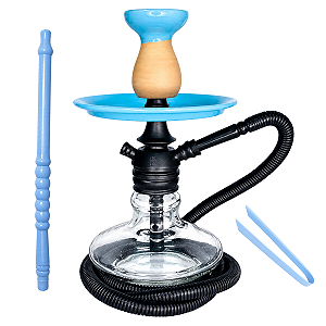 Narguile Completo Azul Bebe para Presente