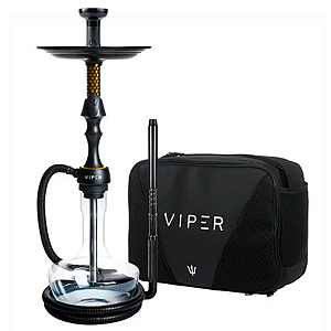 Narguile Triton Viper Dourado Com Bolsa
