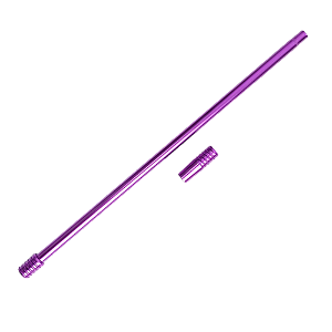 Piteira Narguile Slim Fina Aluminio Elegante Universal Cores Roxa