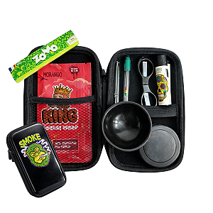 Kit Headshop Tabacaria Completo com Case Preto - Monkey