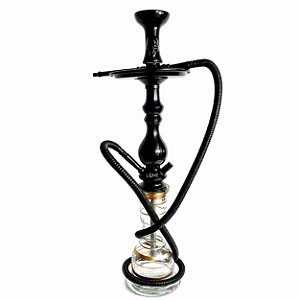 Narguile Madeira Love Hookah Completo na cor preta
