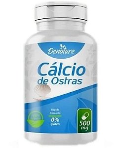 CÁLCIO DE OSTRAS  60 CAPSULAS (500MG) - DENATURE