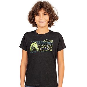 Camiseta Ox Horns Infantil Cavalo neon
