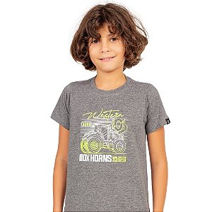 Camiseta Infantil Trator Ox Horns