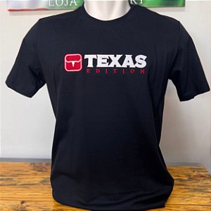 Camiseta Texas Edition Bordada Preta