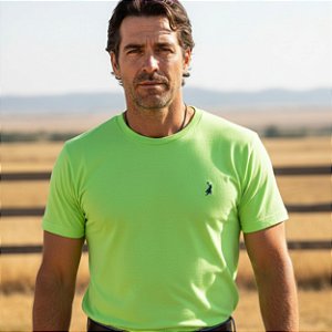 Camiseta Básica Austin Western Verde Limão