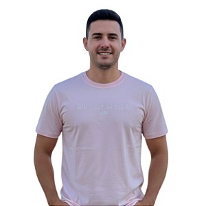 Camiseta Bordada Bull Roper Rosa