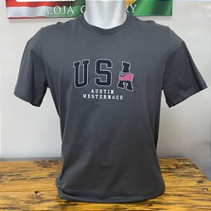 Camiseta Austin Western Chumbo