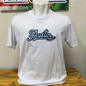Camiseta Bordada Austin Western Branca