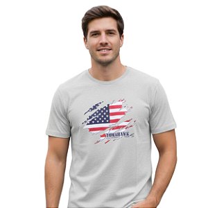 Camiseta Estampada Tomahawk Cinza