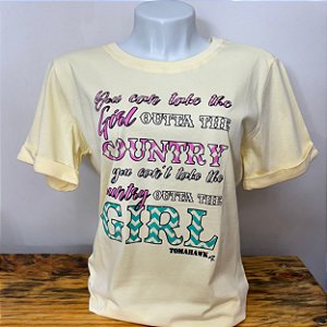 T-shirt Estampada Amarela Tomahawk