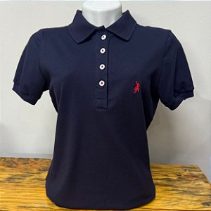 Polo Feminina Azul Marinho Austin Western
